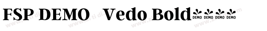FSP DEMO   Vedo Bold字体转换